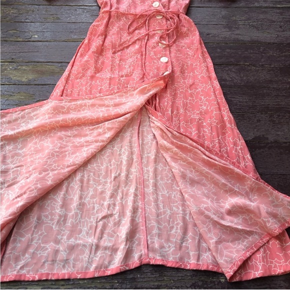 Faithful the Brand Midi Dress Maurie Floral Pink szS - Picture 6 of 12